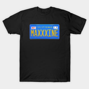 MAXXXINE License Plate Horror T-Shirt T-Shirt